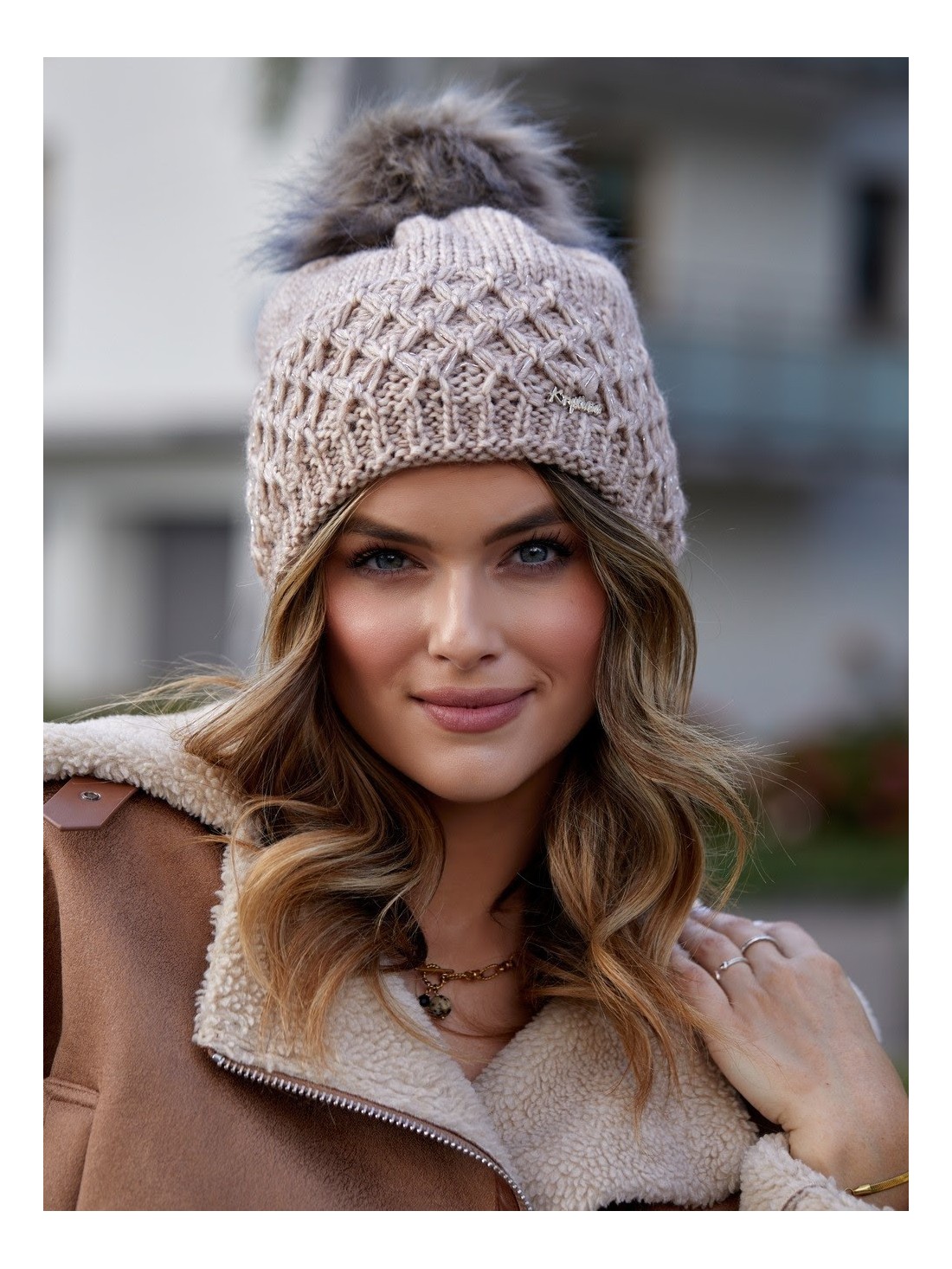 Cappuccino winter hat C14 - Online store - Boutique